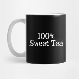 100% Sweet Tea Funny Pun Mug